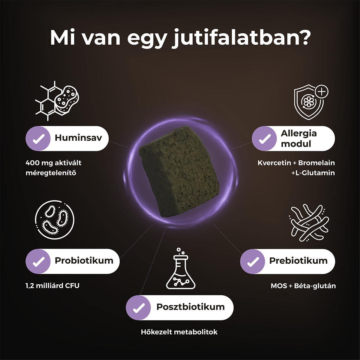 Allergia & Vakarózás - Humac funkcionális jutifalat 180g (60db)