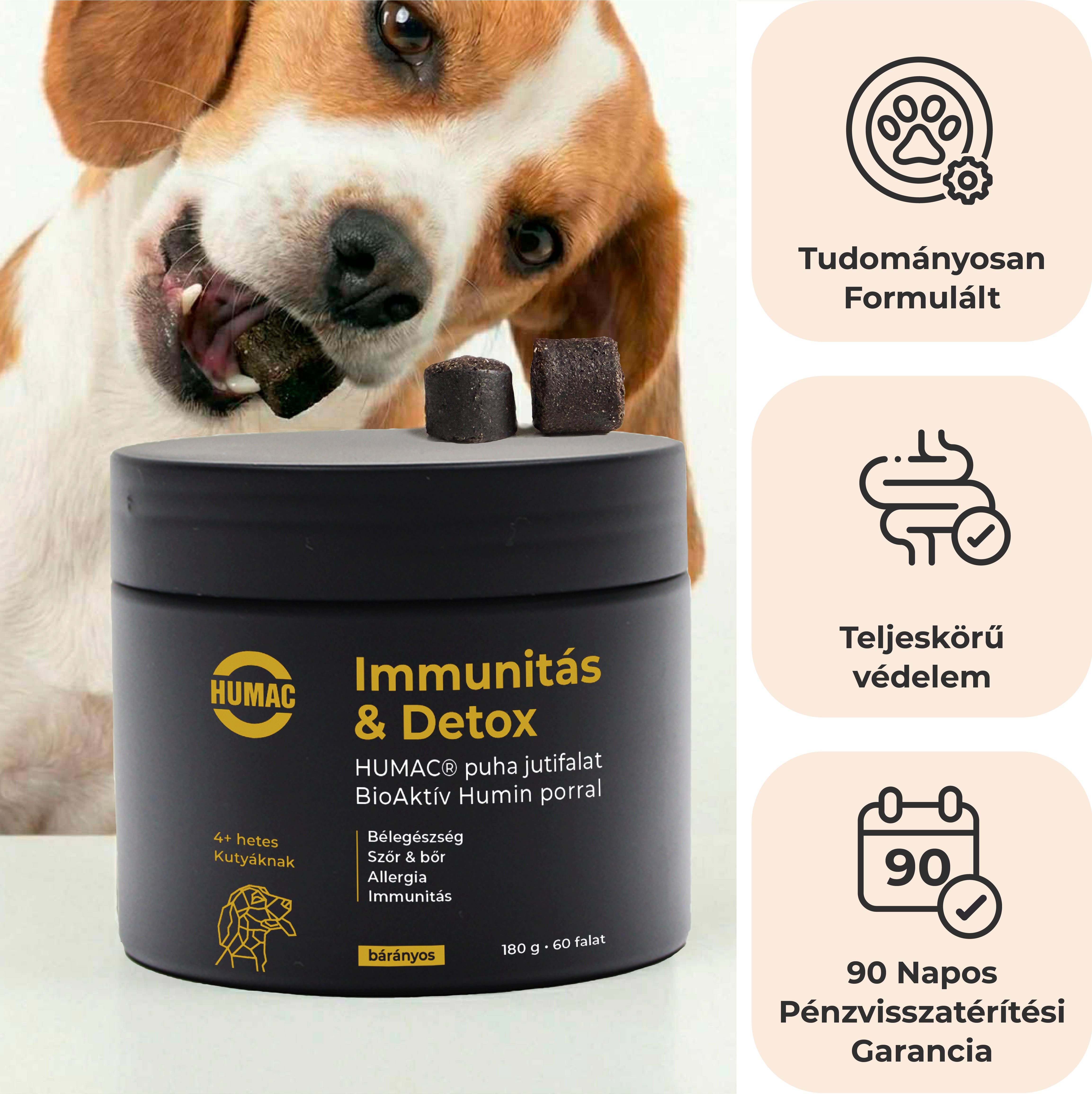 Humac funkcionális jutifalat 180g (60db) - Immunitás & Detox