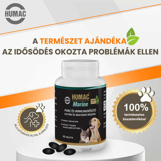 HUMAC® MARINE ízület‑ és bőrrevitalizáló tabletta – 100 % természetes erő