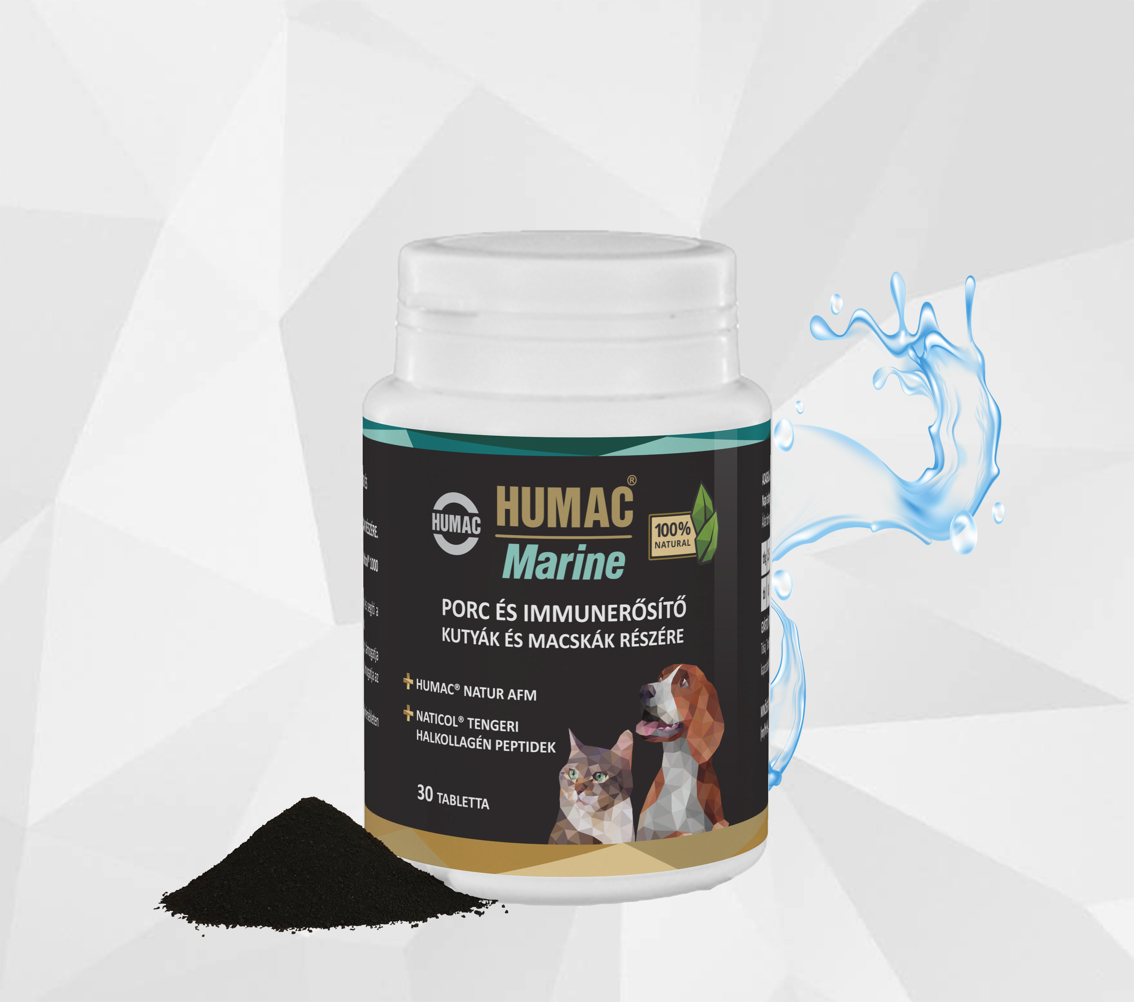 HUMAC® MARINE ízület‑ és bőrrevitalizáló tabletta – 100 % természetes erő