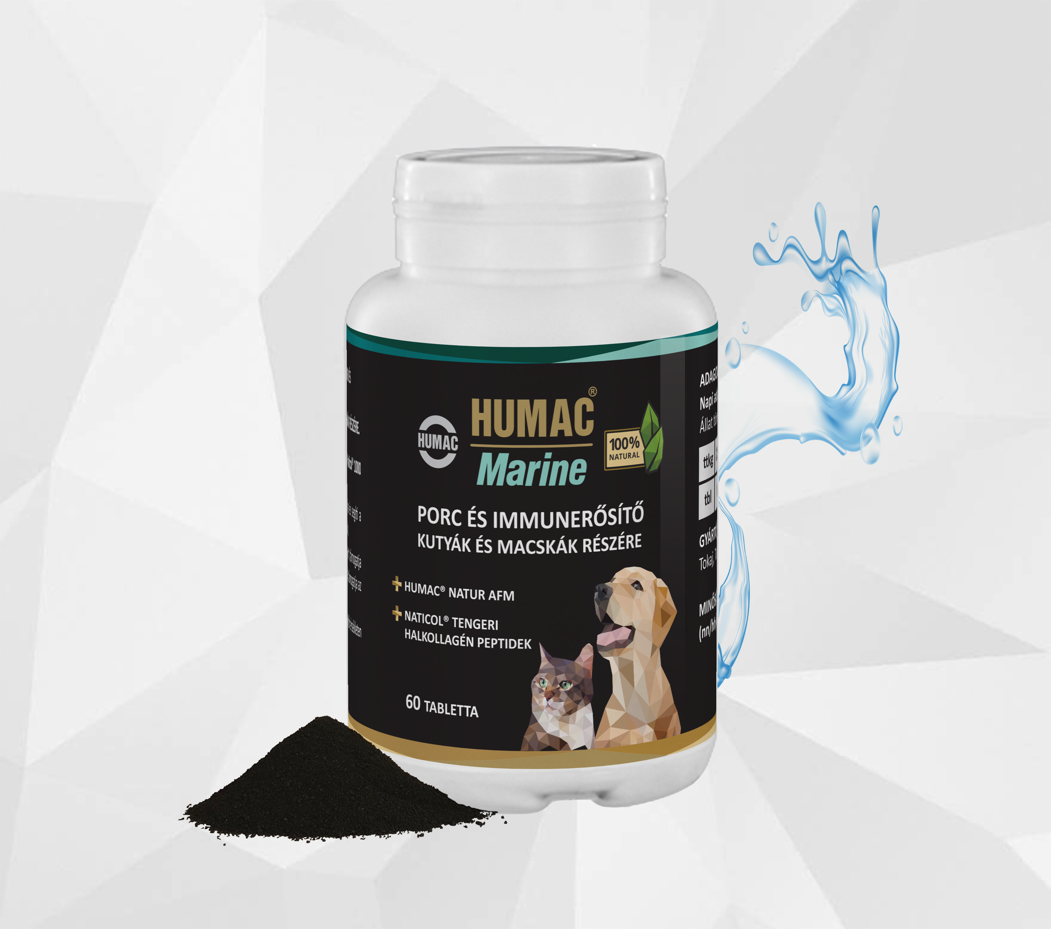 HUMAC® MARINE ízület‑ és bőrrevitalizáló tabletta – 100 % természetes erő