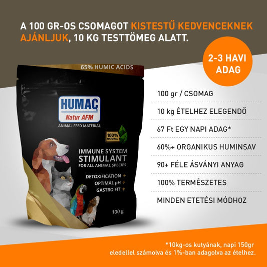 HUMAC® Natur AFM 100g - kistestű kedvenceknek